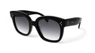 Celine New Audrey CL4002UN sunglasses – Front view of oversized black acetate designer frames with UV protection