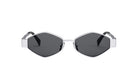 Celine CL40254U sunglasses – Front view of stylish square black acetate designer frames with UV protection