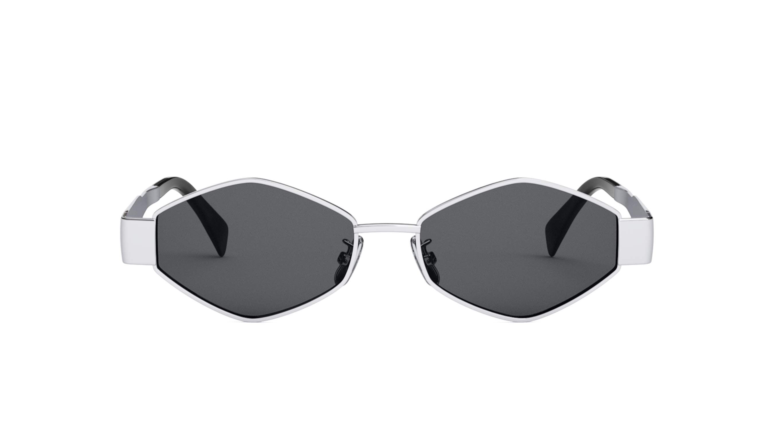 Celine CL40254U sunglasses – Front view of stylish square black acetate designer frames with UV protection