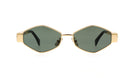 Celine CL40254U sunglasses – Front view of stylish square black acetate designer frames with UV protection