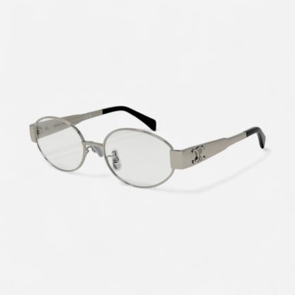Celine CL40235U Metal Triomphe Round Glasses