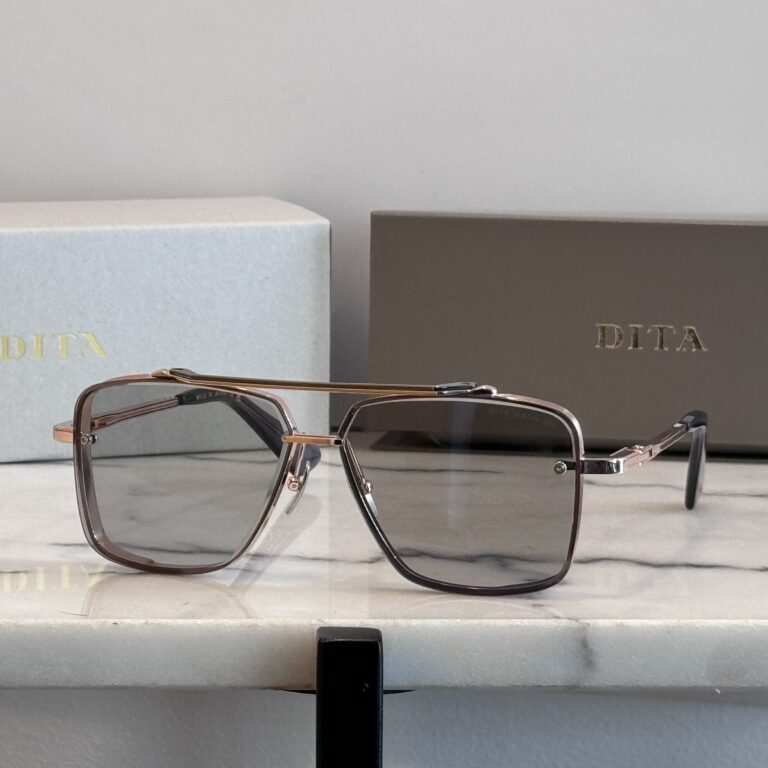 DITA Mach-Six Sunglasses – Rose Gold Titanium - Grey Lenses