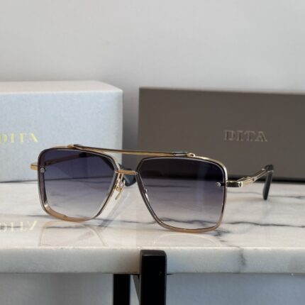 DITA Mach-Six Sunglasses – Gold Titanium Frame