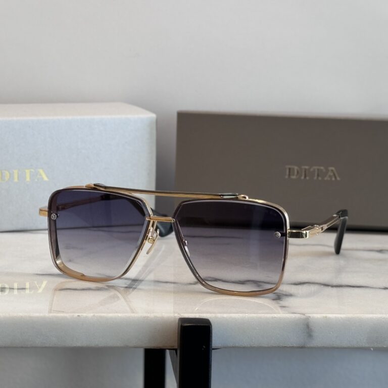 DITA Mach-Six Sunglasses – Gold Titanium Frame