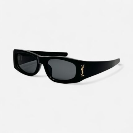 Saint Laurent SL M140 Black Rectangular Sunglasses