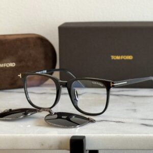 Tom Ford FT5916-B Square Eyeglasses - Magnetic Clip-On