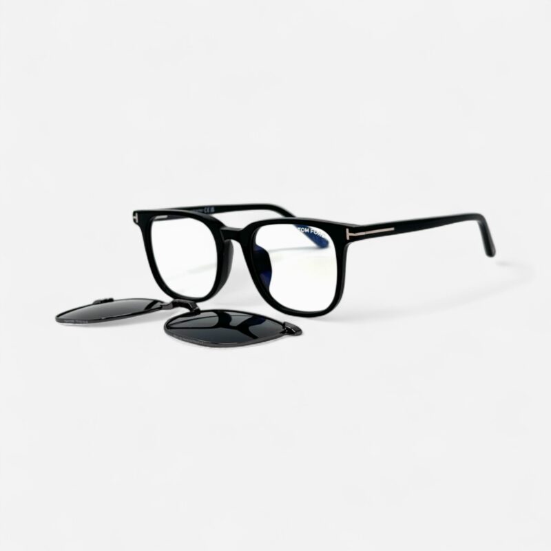 Tom Ford FT5916-B Square Eyeglasses - Magnetic Clip-On