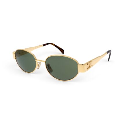 Celine CL40235U Triomphe Metal Oval Sunglasses