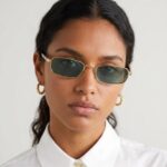 PRADA B54S SUNGLASSES GREEN LENS