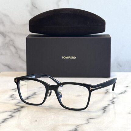 Tom Ford TF 5853 D-B 001 Black Large Acetate Eyeglasses