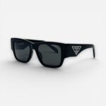 Prada PR 10ZS Sunglasses – Black Acetate Wide Sunglasses