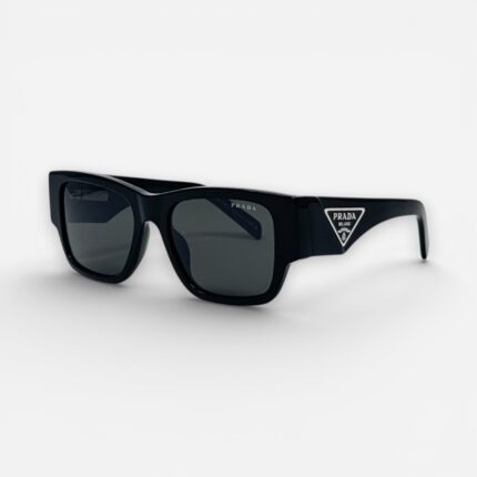 Prada PR 10ZS Sunglasses – Black Acetate Wide Sunglasses