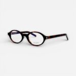 Saint Laurent SL 751 003 JEANNE Oval Eyeglasses | Havana Frame | Blue Light Block