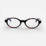 Saint Laurent SL 751 003 JEANNE Oval Eyeglasses | Havana Frame | Blue Light Block